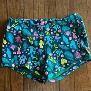Succulent/Floral Athletic Shorts 🌵🌸
